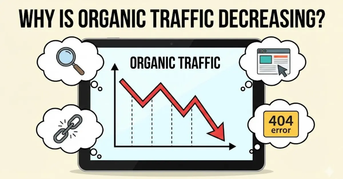 why is organic traffic decreasing