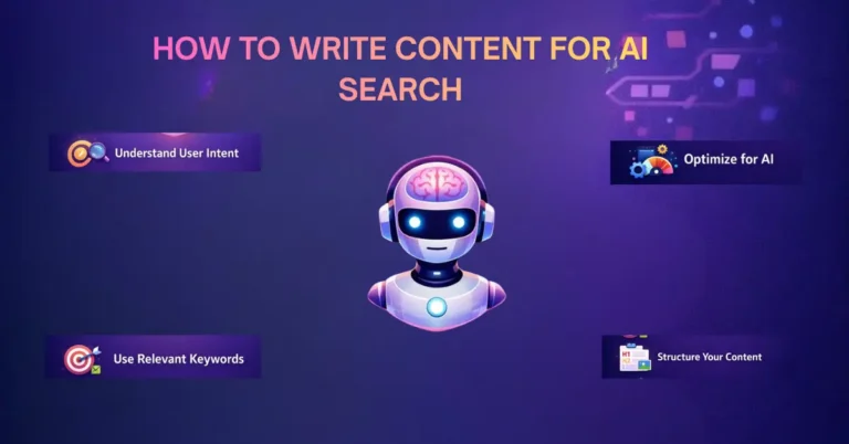 how to write content for ai search